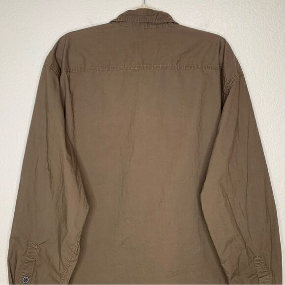Timberland 100% Cotton Brown Button Down Men’s Shirt, Size 2XL - Picture 8 of 11